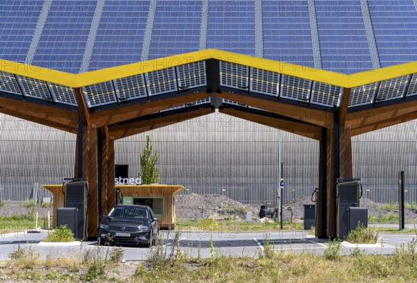 Electric charging station on the site of the former Lohberg colliery in Dinslaken, operated by