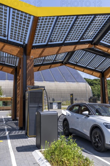 Electric charging station on the site of the former Lohberg colliery in Dinslaken, operated by