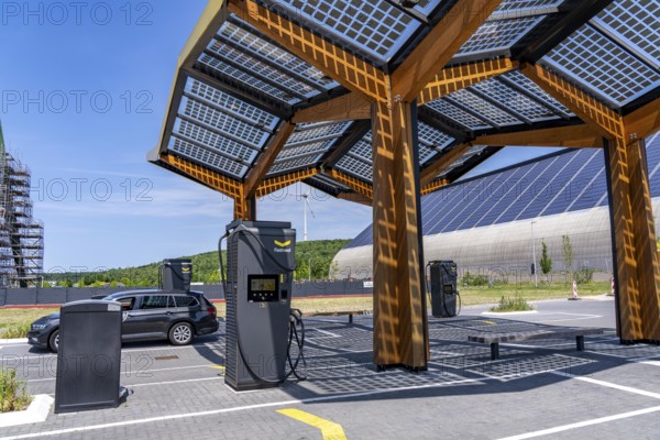 Electric charging station on the site of the former Lohberg colliery in Dinslaken, operated by