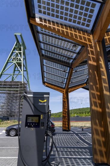Electric charging station on the site of the former Lohberg colliery in Dinslaken, operated by