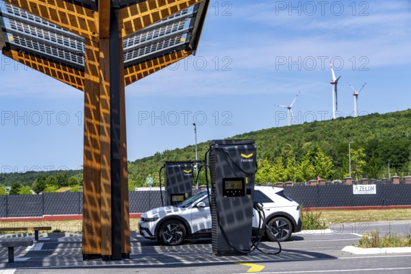 Electric charging station on the site of the former Lohberg colliery in Dinslaken, operated by