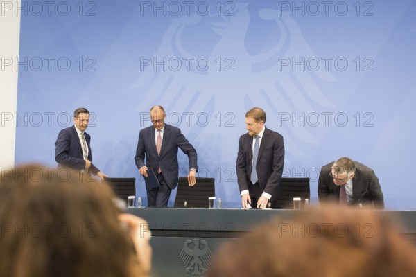 Olaf Lies (SPD, Minister President of Lower Saxony), Friedrich Merz (CDU, Federal Chancellor),