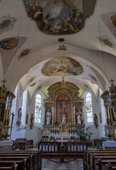 Former pilgrimage and filial church Heilig Blut, Umrathshausen, Bavaria, Germany