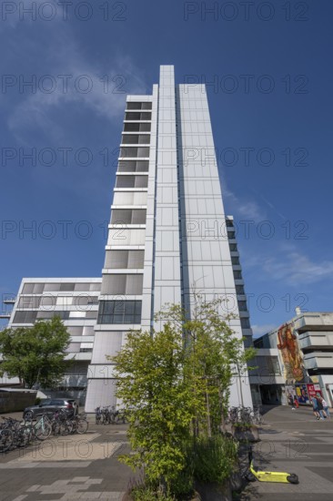 Town Hall, built 1969 to 1971, Erlangen, Middle Franconia, Bavaria, Germany