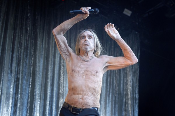 Iggy Pop, singer, actor, punk, rock, USA, live open air at the Citadel Music Festival, 19.06.2025,