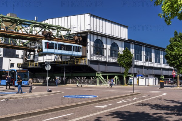 Carriage shed at the Oberbarmen terminus of the suspension railway in Wuppertal, Germany