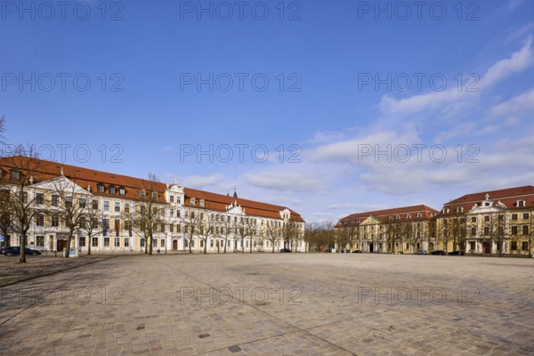 State parliament, hotel, Motel One, Ministry of Justice, row of houses, historic building, baroque