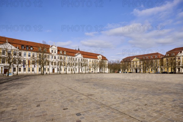 State parliament, hotel, Motel One, row of houses, historic building, baroque architectural style,