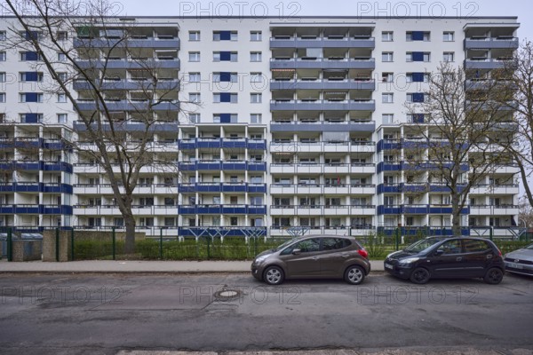 High-rise buildings, residential buildings, residential silos, facade, window, balcony, car park