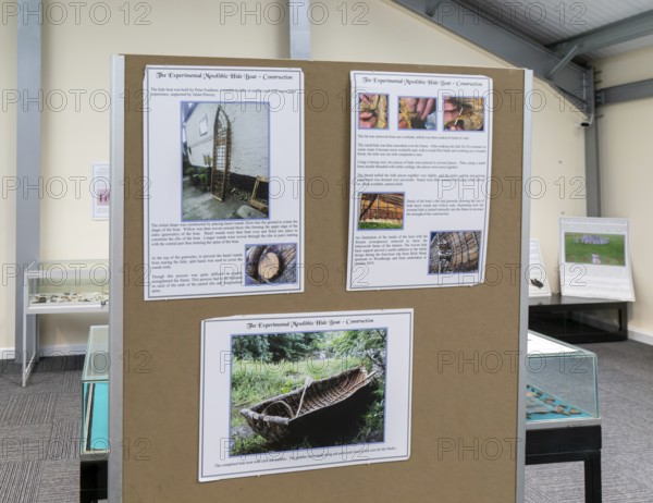 Information about experimental mesolithic hide boat, Amesbury History Centre, Amesbury, Wiltshire,
