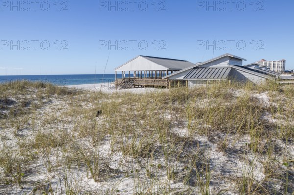 National Park Service sign welcomes visitors to the Rosamond Johnson Jr. Beach in the Perdido Key