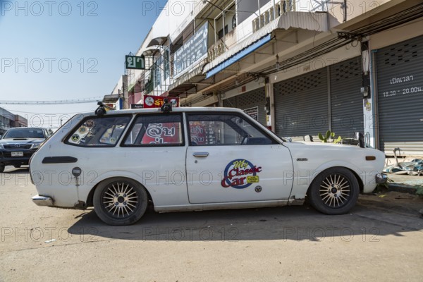Classic 1976 Toyota Corolla station wagon with My Classic Car with Dennis Gage television program
