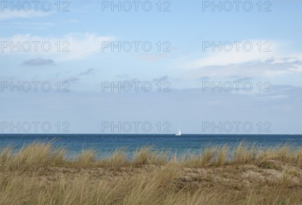 Sailing boat, Baltic Sea, Baltic Sea resort, Kühlungsborn-Ost, Kühlungsborn, Rostock district,