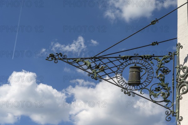 Nose sign with beer mug of a pub, Burglengenfeld, Upper Palatinate, Bavaria, Germany