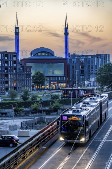 Utrecht city centre, Mosque Ulu Camii, Mosque at Utrecht Centraal station, trams, public transport