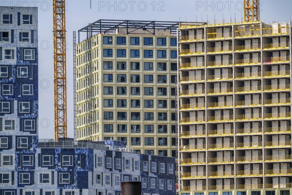 Construction of over 920 student flats at Cambridgelaan in the Science Park, University of Utrecht,