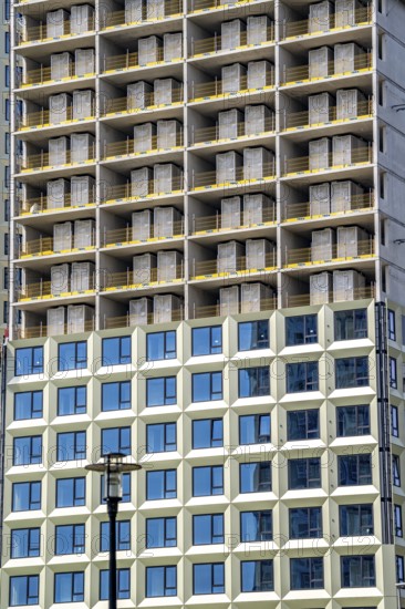 Construction of over 920 student flats at Cambridgelaan in the Science Park, University of Utrecht,
