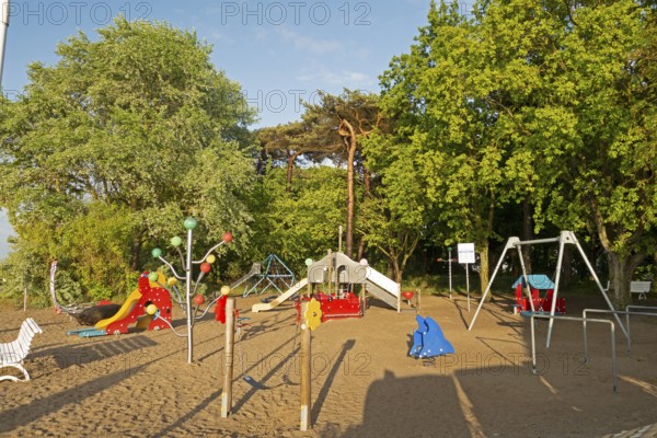 Children's playground, beach promenade, Baltic Sea, Kühlungsborn, Rostock district,