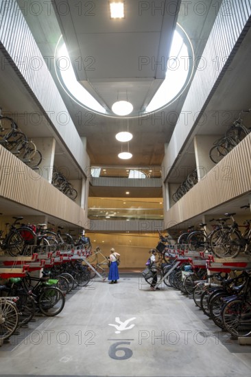 Central bicycle car park at Stationsplein, the largest bicycle car park in the world with over 13,