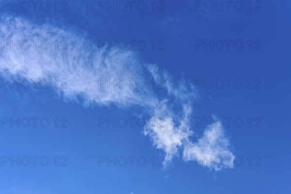 White clouds on a blue sky, clear and peaceful atmosphere, Kandel, Waldkirch, Black Forest,