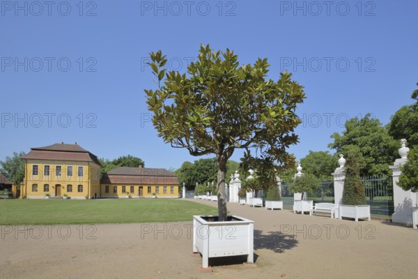 Rococo palace, inner courtyard, Mosigkau, Dessau-Wörlitz Garden Kingdom, Dessau-Roßlau,