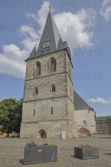 Gothic St Mary's Church, Bernburg, Saxony-Anhalt, Germany