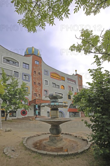 Luther-Melanchthon-Gymnasium, Hundertwasser School, Hundertwasser House, Luther city Wittenberg,