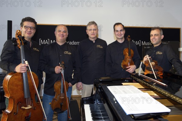 Massimo Guidetti (pianist), Pierluigi Ruggiero (cellist and artistic director), Sebestyen