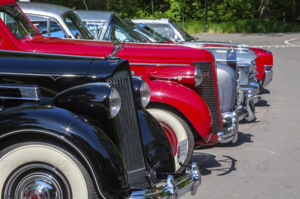 Grosse Pointe Shores, Michigan - A collection of classic cars was on display for the media preview