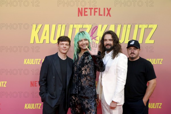 Georg Listing, Bill Kauliutz, Tom Kaulitz and Georg shepherd (Tokio Hotel) at the special screening