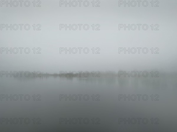 Fog over Lake Starnberg, Bavaria, Germany