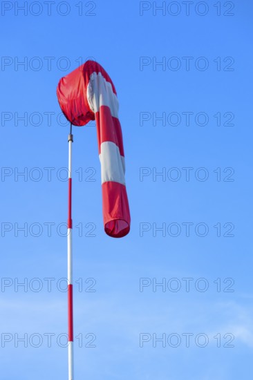 Hanging windsock, at a gliding airport, Bavaria, Germany