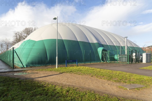 Inflatable Tennis Dome building, Tennis Park, Whiteknights Campus, University of Reading, Reading,