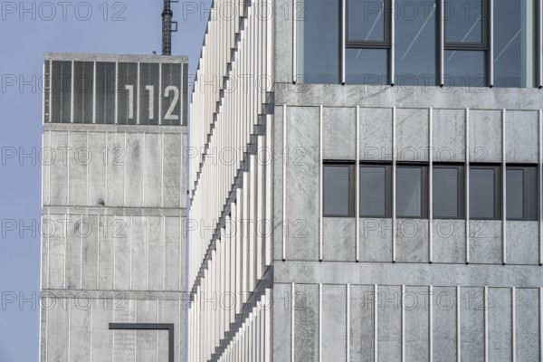 Fire Department, 112, fire station, modern guard, silver façade, fire and rescue station 10,