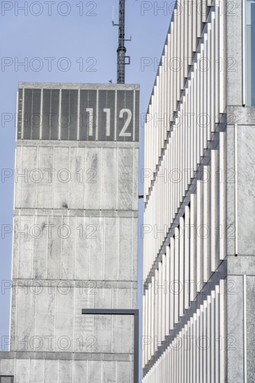 Fire Department, 112, fire station, modern guard, silver façade, fire and rescue station 10,