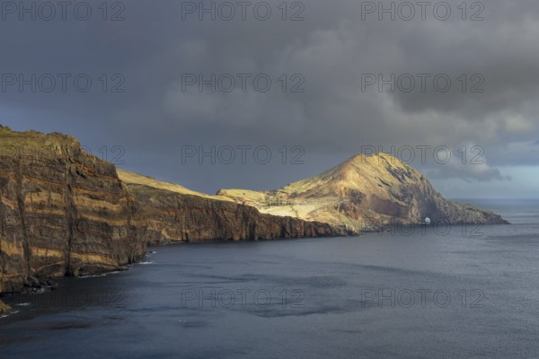 Sunset, volcanic peninsula, Ponta de São Lourenço, Ponta de Sao Lourenco, rocky coast, Punta de San