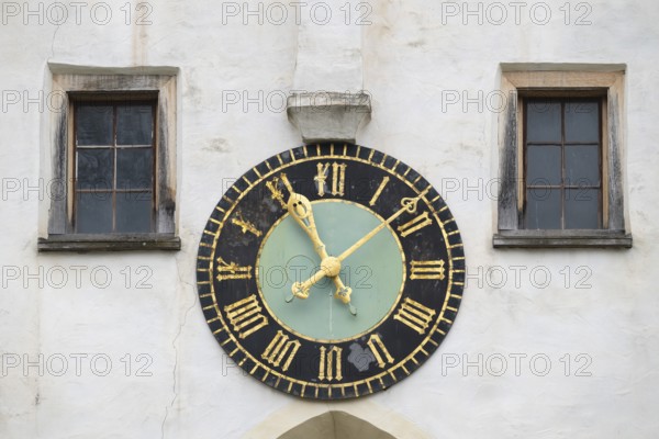 Large watch with gold-plated dial, Protestant Seminary, Blaubeuren, Swabian Jura,