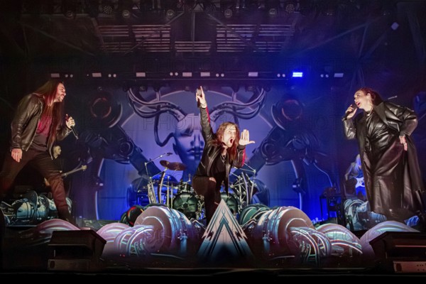 Mikael Sehlin, Nils Molin and Elize Ryd from Amaranthe, live on Arcane Dimensions Tour 2026 at