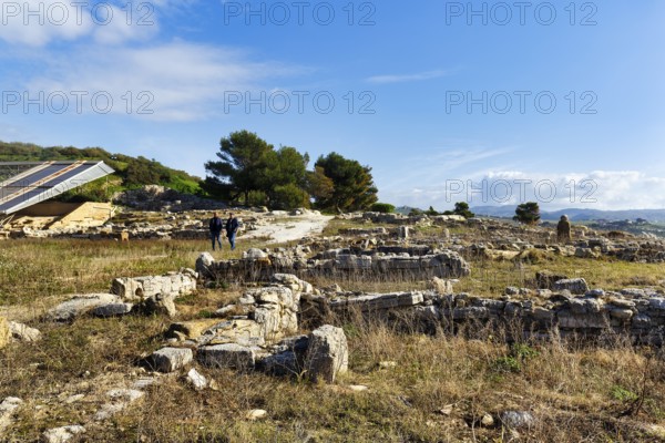 Ancient archaeological site Heraclea Minoa, ruins, restoration, Eraclea Minoa, Montallegro,