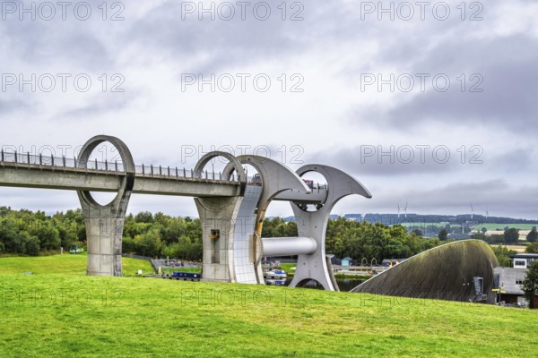 Falkirk Wheel, Forth and Clyde Canal, Falkirk, Scotland, UK