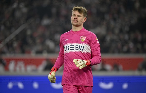 Goalkeeper Alexander Nübel VfB Stuttgart (33) MHPArena, MHP Arena Stuttgart, Baden-Württemberg,