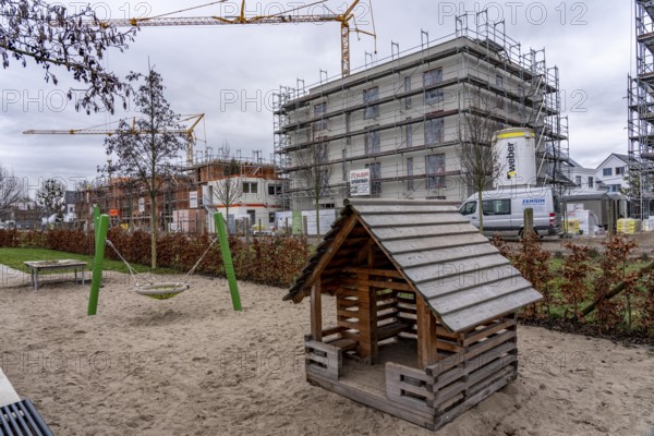 New development area Am alten Angerbach in Duisburg-Huckingen, on approx. 17 hectares, 300 new