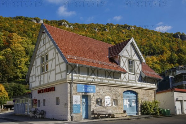 Wilhelm Hauff-Museum, half-timbered house, Lichtenstein-Honau, Municipality of Lichtenstein,