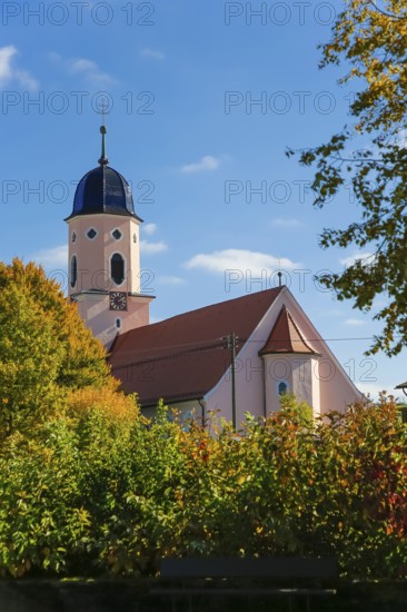 Roman Catholic parish church of St. Martin, baroque hall church from 1717—19, design by Franz Beer,