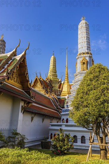 The Grand Royal Palace, Wat Phra Kaeo Buddhist Temple, the Royal Pantheon, Prasad Phra Thepbidon,