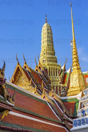 The Grand Royal Palace, Wat Phra Kaeo Buddhist Temple, the Royal Pantheon, Prasad Phra Thepbidon,