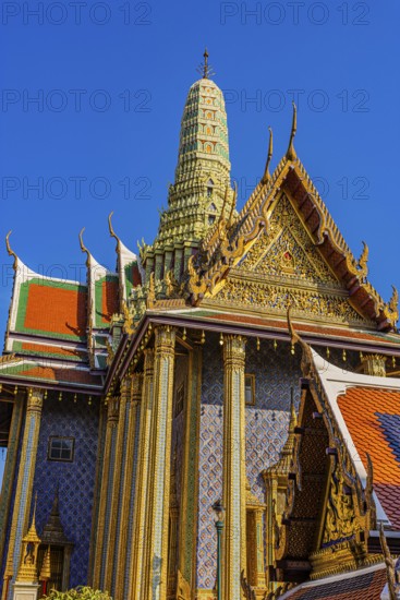 The Grand Royal Palace, Wat Phra Kaeo Buddhist Temple, the Royal Pantheon, Prasad Phra Thepbidon,