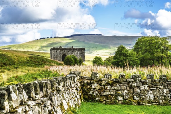 Hermitage Castle, Hermitage Water, Liddesdale, Roxburghshire, Newcastleton, Hawick, Scotland, UK