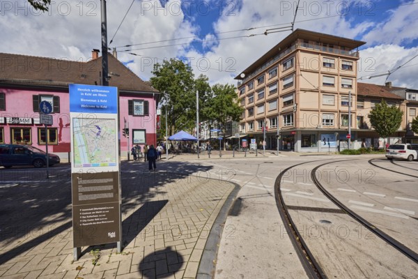 Site plan, public city map, sign for the building, general architecture, commercial buildings,