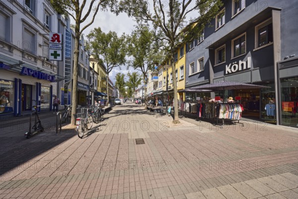 Pedestrian zone, residential and commercial buildings, general architecture, buildings, row of